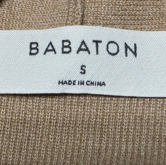 ARITZIA BABATON KIRBY MERINO WOOL CARDIGAN CAMEL SZ S - Picture 11 of 13